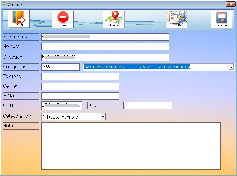 Base de Clientes