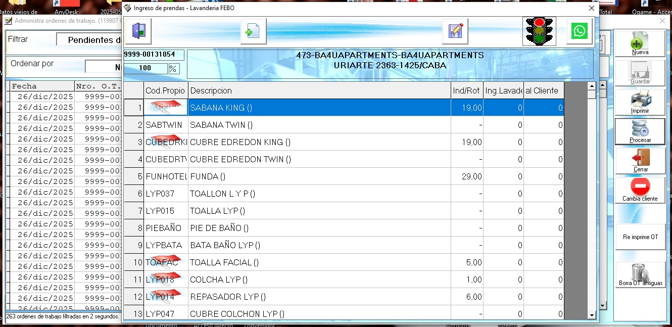 Sistema para Lavaderos Industriales